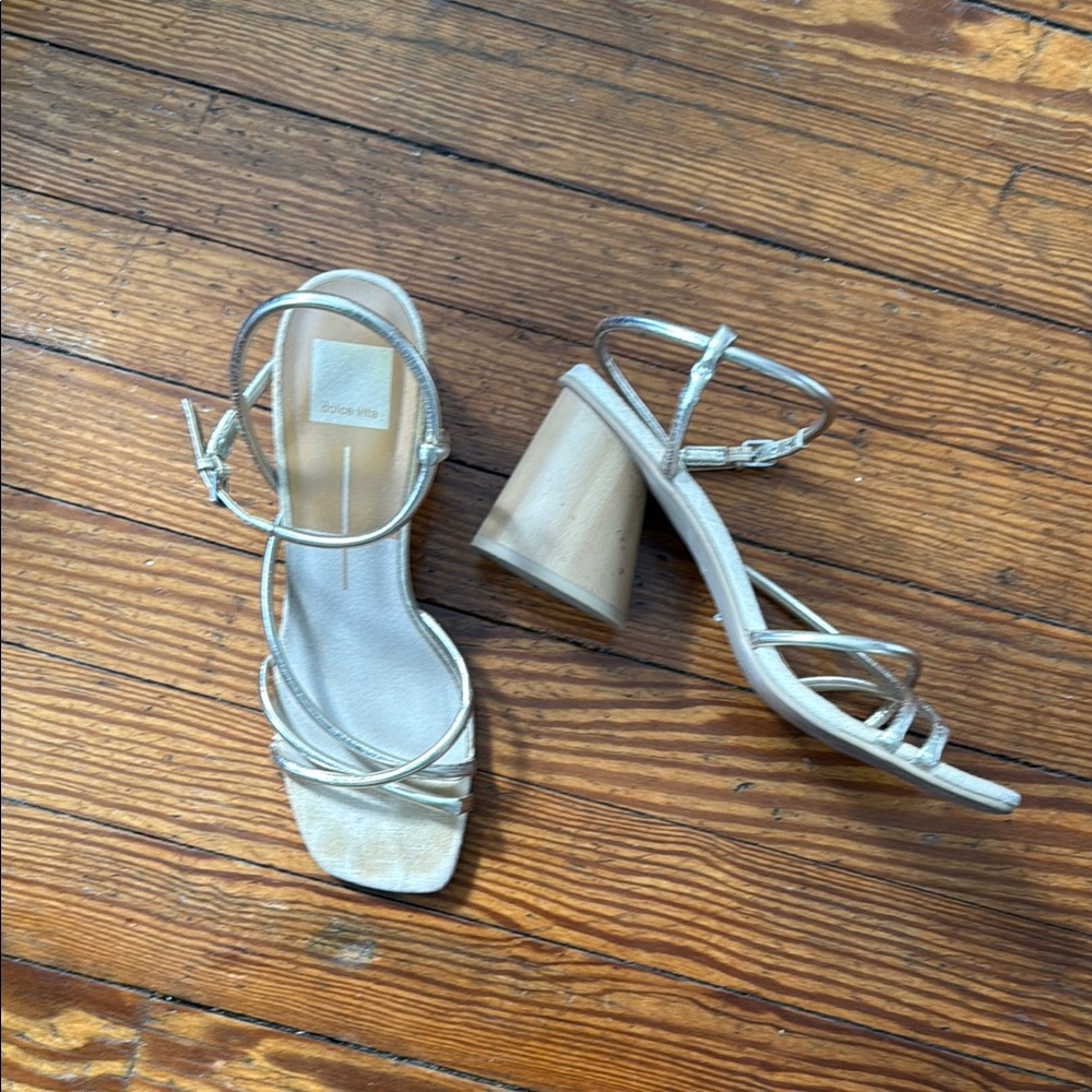Dolce Vita Strappy Sandals in Gold